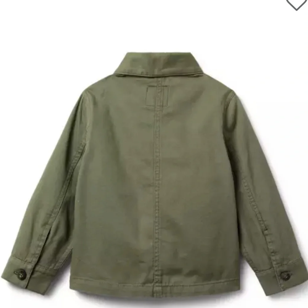 Janie and Jack Olive Green Jean Jacket size 3 - 4 unisex